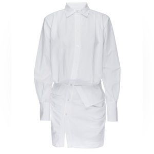 FRAME Asymmetrical Shirt Dress